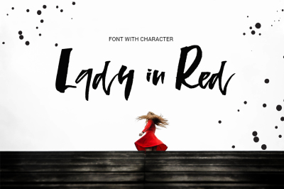 Lady in Red - script font