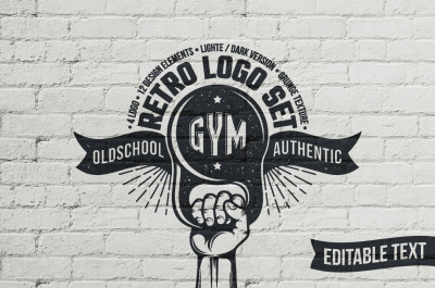 Gym retro logo