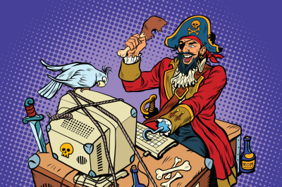 Software piracy, the hacker captain