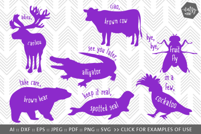 Animal Quote SVG Cut File - SVG, PNG, VECTOR & CLIPART Files