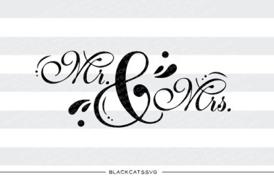 Mr and Mrs SVG file