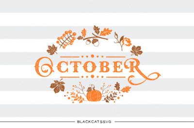 October - SVG file 