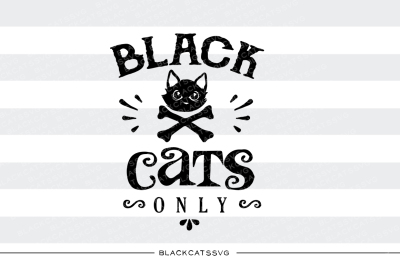 Black cats only - SVG file