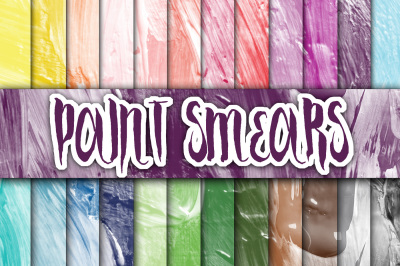 Paint Smears Textures Digital Paper