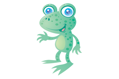 Happy Frog Cartoon