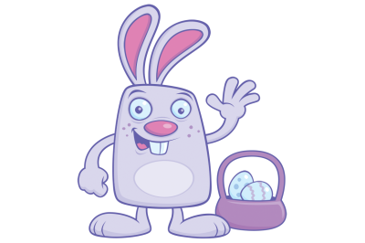 Silly Cartoon Easter Bunny