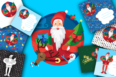 Christmas Greeting Card Elements