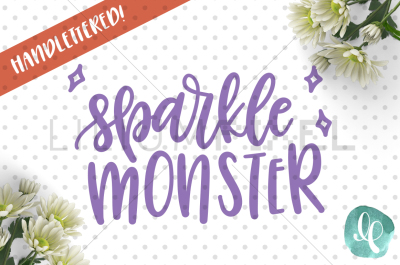 Sparkle Monster  / SVG PNG DXF