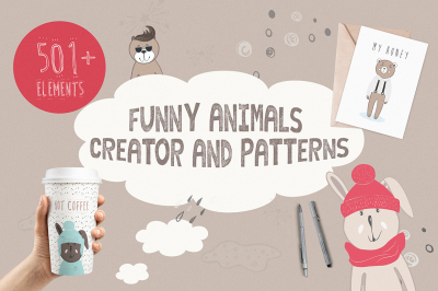 Funny Animals Creator & Patterns