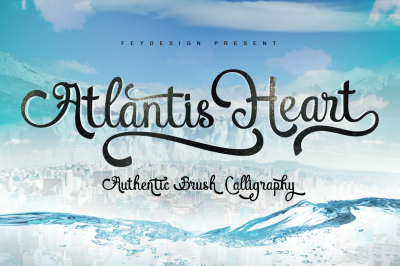 Atlantis Heart Brush Font