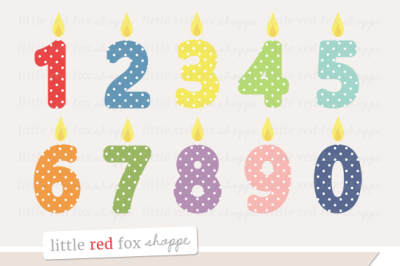 Number Candle Clipart