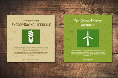 5 Eco Poster Concepts &amp; Stickers