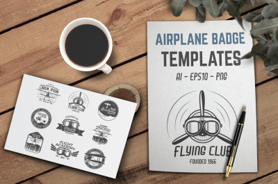 Airplane Badge & Logo Designs