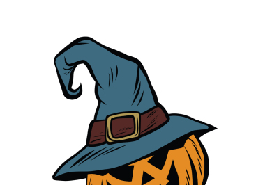 Funny Halloween pumpkin hat pilgrim