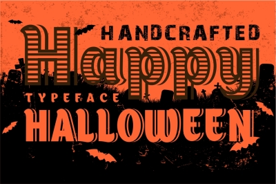 Happy Halloween Handcrafted Typeface
