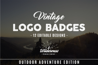 Outdoor Adventure Badges Set