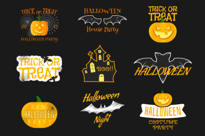 [40% OFF] Halloween Vintage Labels &amp; Banners