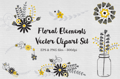 Floral Wreath Clipart Vector Files