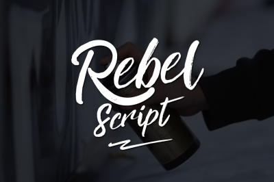 Rebel script marker font