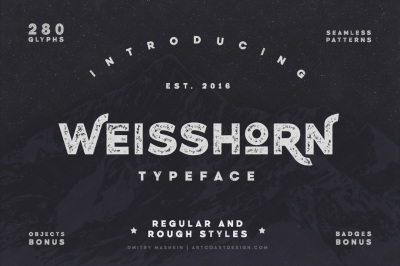 Weisshorn Typeface + Bonus