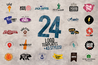 Bundle Logo Template x24 + Bonus -60%