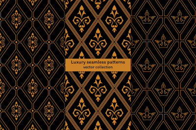 Luxury seamless patterns