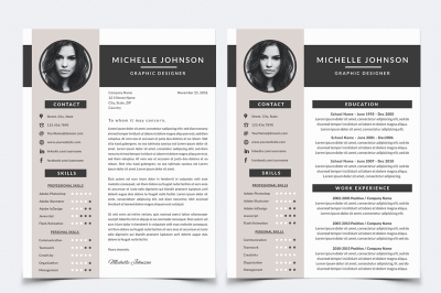 Resume Template for Photoshop