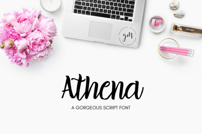 Athena Script Font