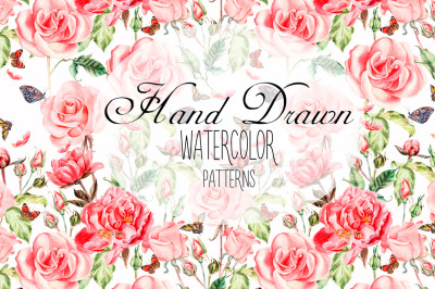 Hand Drawn Watercolor PATTERNS