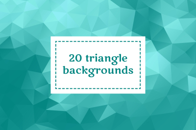 20 triangle backgrounds