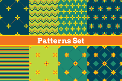 8 Seamless Geometrical Patterns