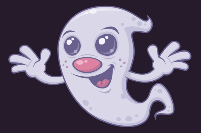 Cute Retro Ghost