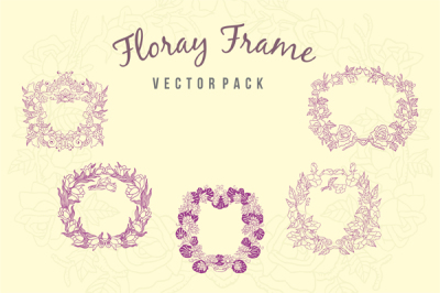 5 Floray Frame Vector Pack