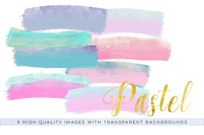 Pastel brush clip art, fairy Watercolor brush strokes, Fairy clip art, Fairy pink brush, wedding invitation, pink brush clipart, pastel mint