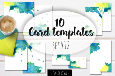 Card templates set #12