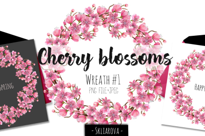 Cherry blossoms. Wreath#1