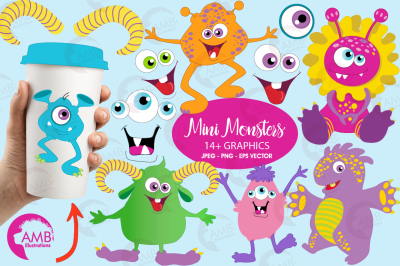 Monsters clipart, graphics, illustrations AMB-552