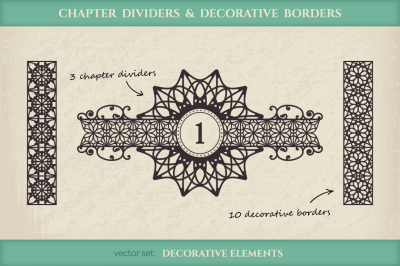 Vector Calligraphic Design Elements