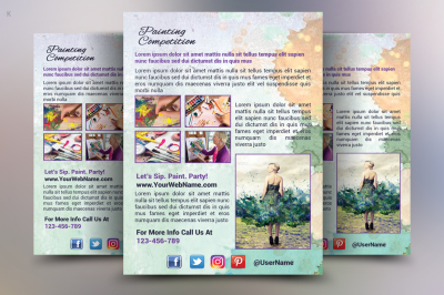 Painting Competition Flyer Template