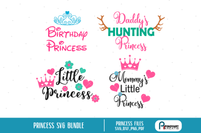 princess svg,birthday svg,daddy svg,little princess svg,princess dxf