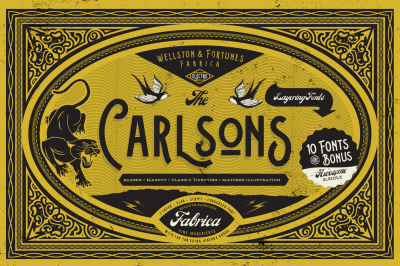 Carlsons 10 Fonts & Extra