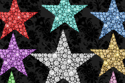 Diamond Stars Clipart