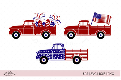 4th of July Truck SVG files