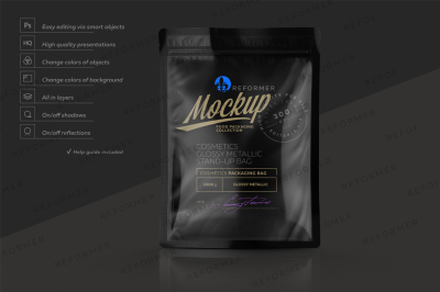 Download 250ml Bottle With Glossy Label Mockup Yellowimages