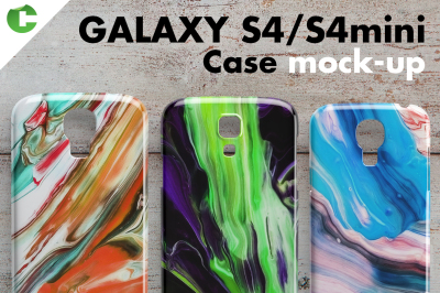 Galaxy S4/S4 mini case mock-up
