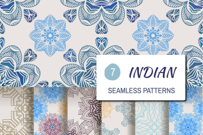 7 indian seamless pattern