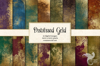 Distressed Gold Textures