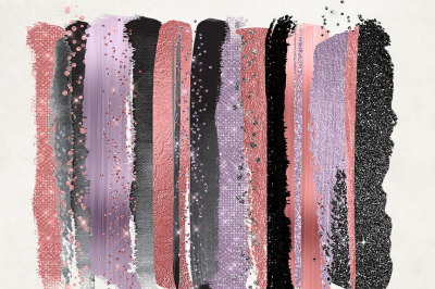 Dusk Rose Glam Paint Strokes