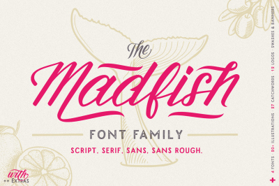 Madfish Font Family ++ Extras
