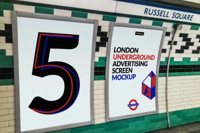 London Underground Advertising Screen Mock-Ups 2